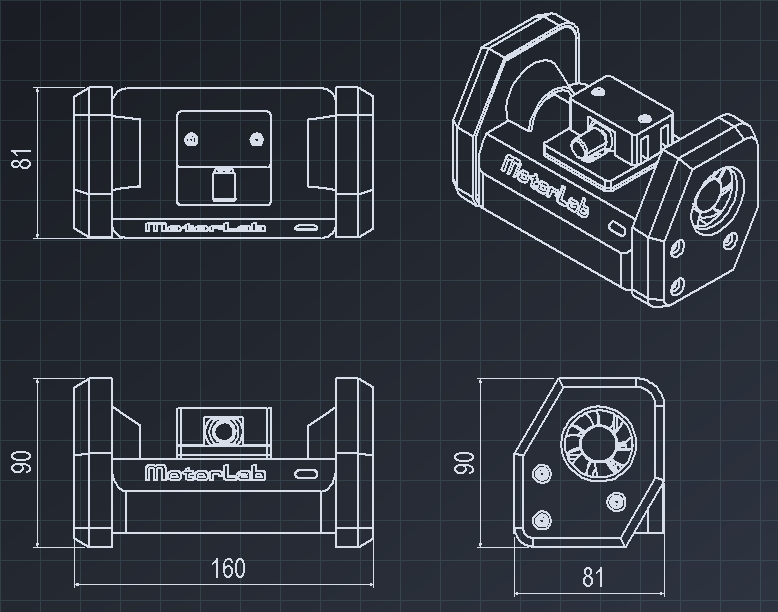 Three views & dimensions